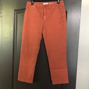 Chino slim crop pant